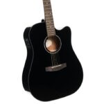 купить Гітара електроакустична Cort Earth 60CE Black Gloss