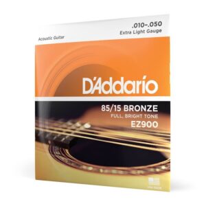 Струни для акустичної гітари  D'Addario 85/15 Bronze Extra Light (10-50) (EZ900) купити