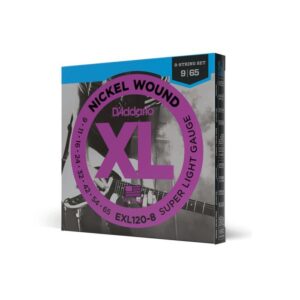 купити Струни для гітари D'Addario XL Nickel Wound 8-String Super Light (09-65) (EXL120-8)