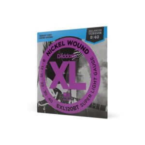 купити Струни для гітари D'Addario XL Nickel Wound Balanced Tension Super Light (09-40) (EXL120BT)