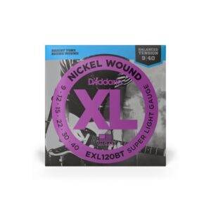 Струни для електрогітари  D'Addario XL Nickel Wound Balanced Tension Super Light (09-40) (EXL120BT) купити