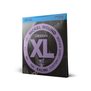 купити Струни для гітари D'Addario XL Nickel Wound Bass Custom Light (40-100) (EXL190)