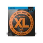 Струни для бас гітари  D'Addario XL Nickel Wound Bass Medium 5-String (50-135) (EXL160-5) купити