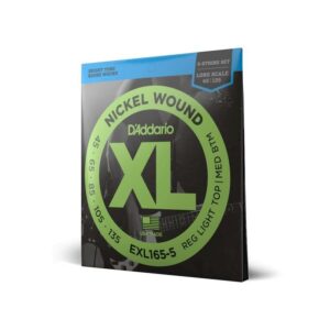 купити Струни для гітари D'Addario XL Nickel Wound Bass Reg Light Top / Med Bottom 5-String (45-135) (EXL165-5)