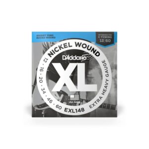Струни для електрогітари  D'Addario XL Nickel Wound Extra Heavy (12-60) (EXL148) купити
