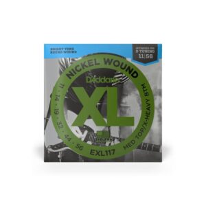 Струни для електрогітари  D'Addario XL Nickel Wound Medium Top / Extra Heavy Bottom (11-56) (EXL117) купити