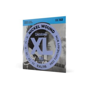 купити Струни для гітари D'Addario XL Nickel Wound Medium Top / Heavy Bottom (11-52) (EXL116)