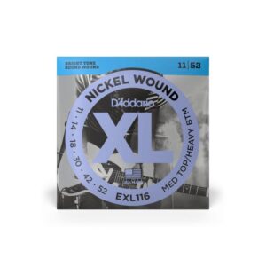 Струни для електрогітари  D'Addario XL Nickel Wound Medium Top / Heavy Bottom (11-52) (EXL116) купити