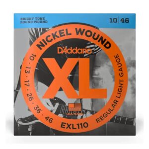 Струни для електрогітари  D'Addario XL Nickel Wound Regular Light (10-46) (EXL110) купити