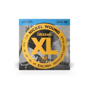 Струни для електрогітари  D'Addario XL Nickel Wound Regular Light Plus (10.5-48) (EXL110+) купити