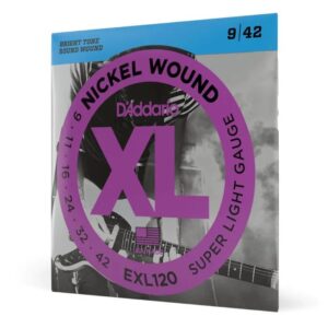 купити Струни для гітари D'Addario XL Nickel Wound Super Light (09-42) (EXL120)