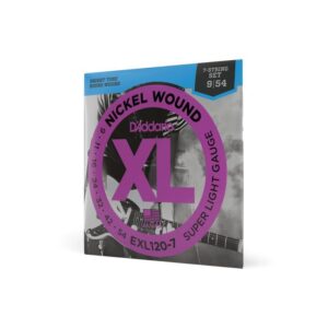купити Струни для гітари D'Addario XL Nickel Wound Super Light 7-String (09-54) (EXL120-7)