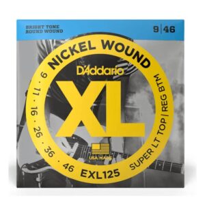 Струни для електрогітари  D'Addario XL Nickel Wound Super Light Top / Regular Bottom (09-46) (EXL125) купити