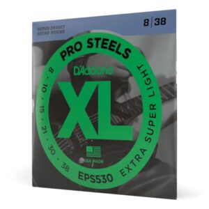 купити Струни для гітари D'Addario XL ProSteels Extra Super Light (8-38) (EPS530)