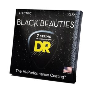 купити Струни для гітари DR Strings Black Beauties Electric - Medium 7-String (10-56) (BKE7-10)