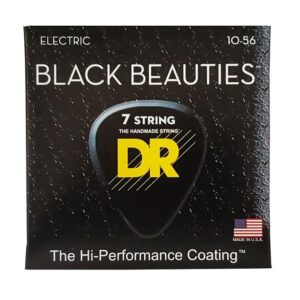 Струни для електрогітари  DR Strings Black Beauties Electric - Medium 7-String (10-56) (BKE7-10) купити