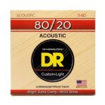 Струни для акустичної гітари  DR Strings HI-BEAM Acoustic 80/20 Bronze - Custom Light (11-50) (HA-11) купити