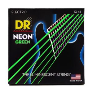 Струни для електрогітари  DR Strings NEON Green Electric - Medium (10-46) (NGE-10) купити