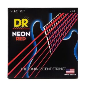 Струни для електрогітари  DR Strings NEON Red Electric - Light Heavy (09-46) (NRE-9/46) купити