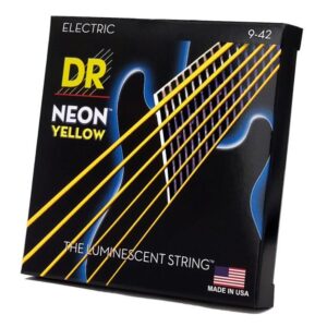 купити Струни для гітари DR Strings NEON Yellow Electric - Light (09-42) (NYE-9)