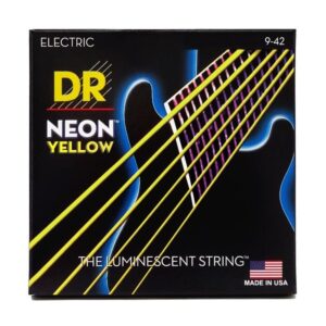 Струни для електрогітари  DR Strings NEON Yellow Electric - Light (09-42) (NYE-9) купити