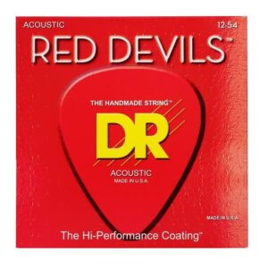 Струни для акустичної гітари  DR Strings RED DEVILS Acoustic - Light (12-54) (RDA-12) купити