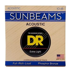 Струни для акустичної гітари  DR Strings SUNBEAM Acoustic Phosphor Bronze - Extra Light (10-48) (RCA-10) купити