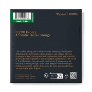 купити Струни для гітари Jim Dunlop 80/20 Bronze Acoustic Guitar Strings (10-48) (DAB1048)