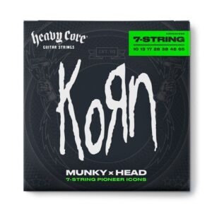 Струни для електрогітари  Jim Dunlop Heavy Core Korn Guitar Strings (10-65) (KRHCN1065-7) купити