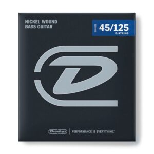Струни для бас гітари  Jim Dunlop Nickel Wound Bass Strings 45-125 | 5-String (DBN45125) купити