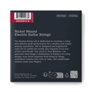 купити Струни для гітари Jim Dunlop Nickel Wound Electric Guitar Strings 09-74 | 8-String (DEN0974-8)