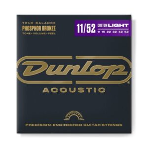 Струни для акустичної гітари  Jim Dunlop Phosphor Bronze Acoustic Guitar Strings (11-52) (DAP1152) купити