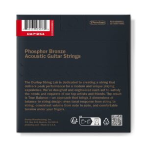 купити Струни для гітари Jim Dunlop Phosphor Bronze Acoustic Guitar Strings (12-54) (DAP1254)