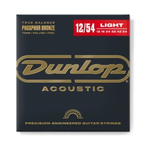 Струни для акустичної гітари  Jim Dunlop Phosphor Bronze Acoustic Guitar Strings (12-54) (DAP1254) купити