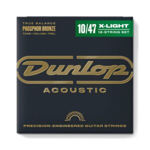 Струни для акустичної гітари  Jim Dunlop Phosphor Bronze Acoustic Guitar Strings 12-String (10-47) (DAP1047J) купити