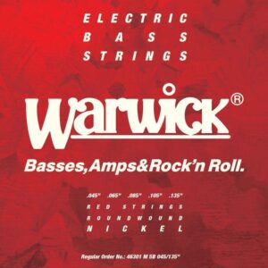 Струни для бас гітари  Warwick Red Nickel Plated Medium 5-String (45-135) (46301 M 5B) купити