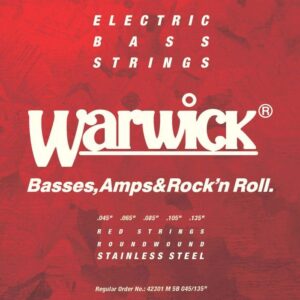 Струни для бас гітари  Warwick Red Stainless Steel Medium 5-String (45-135) (42301 M 5B) купити