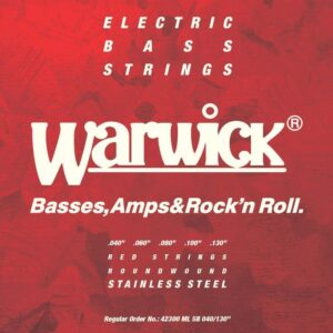 Струни для бас гітари  Warwick Red Stainless Steel Medium Light 5-String (40-130) (42300 ML 5B) купити